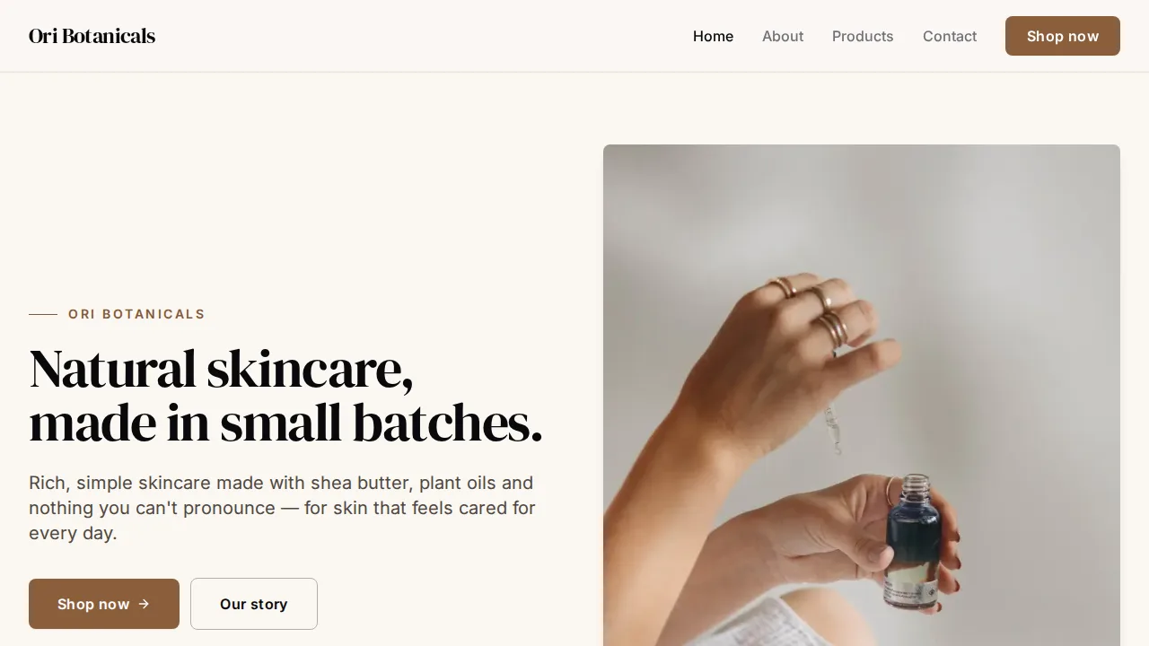 Brand Showcase template preview